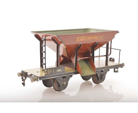 Marklin Gauge 1 Ref: 17671 Talbot Hopper wagon, No.701935 in brown, grey and black, VG-E