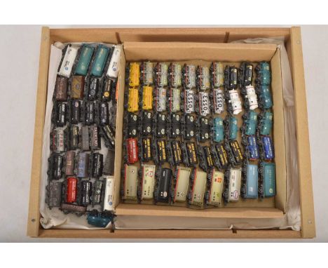 Peco Unboxed N Gauge Private Owner Goods Wagons (75), tank wagons, open wagons and vent vans, in various liveries, some kit b