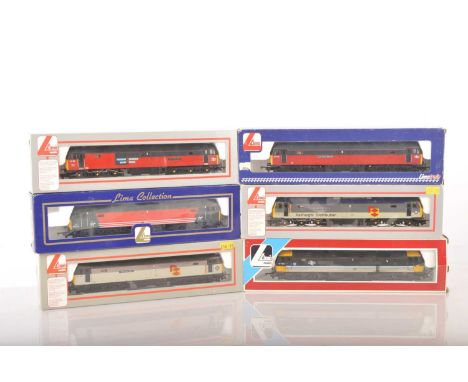 Lima 00 Gauge boxed Class 47 Diesels Locomotives (6), 205205A4 red and black 47786 'Roy Castle OBE', 204761 Virgin red and bl