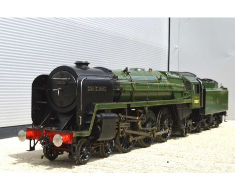 5 inch Gauge John Adams of Poole exhibition standard class 7 4-6-2 Loco & Tender BR lined green Britannia class  'John of Gau