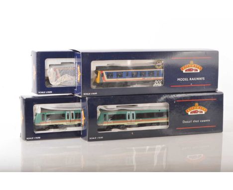 Bachmann 00 Gauge boxed Midland Mainline Turbostar and BR Network SouthEast Class 108 DEMU 2-Car Packs (2 outer sleeves each 