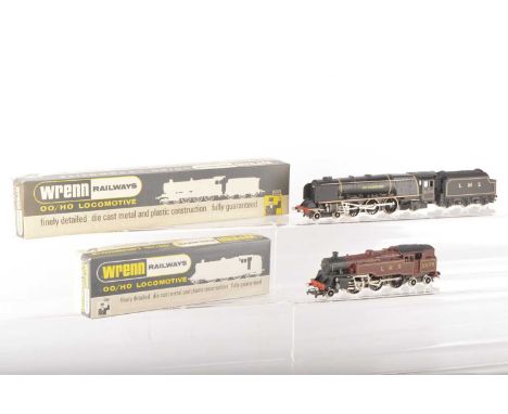 Wrenn 00 Gauge LMS Steam Locomotives, (2) W2219 maroon 2-6-4T 2679 with instructions, set of spare couplings and packing ring