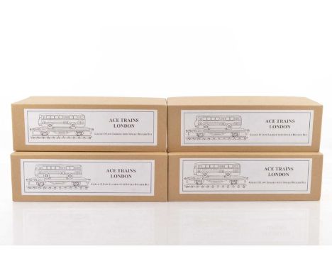 Ace 1/43 scale 0 Gauge Modern issue G/3LL Low Loader with Single Decker Buses (4), Load loader with return to Ladbroke Grove 