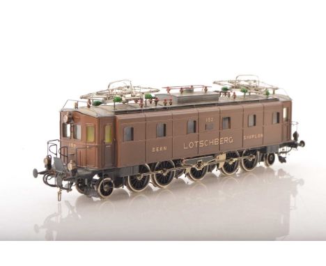 Frisa Finescale 0 Gauge continental BLS (Bern Lotschberg Simplon) Be 5/7 overhead electric Locomotive,  brown with grey weath