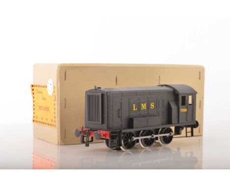 V Directory Series (Bernard Ridgley) 0 Gauge modern issue 0-6-0 class 08 LMS black Diesel Shunter,  No.7098, 2/3 rail electri