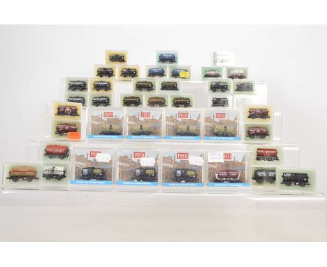 Peco N Gauge Tank Wagons (43), all cased in various liveries, McKewans (4), National Benzole (3) all loose in cases, Special 