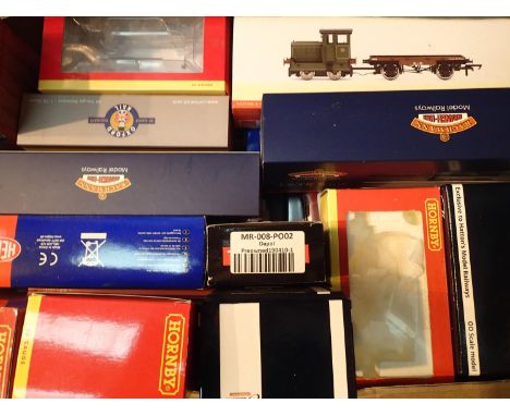 Thirteen empty loco boxes; Oxford Rail Janus 0.6.0, NCB and Allied Steel Bachmann L&amp;Y tank and coal tank, Hornby R3704, 2