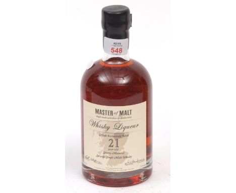 Master of Malt Whisky liqueur, (made with 21 year old sherry matured Speyside malt), 70cl 