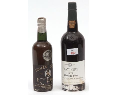 Taylors 1977 Vintage Port and a further 1/2 bottle Silver Seal Port (2)  