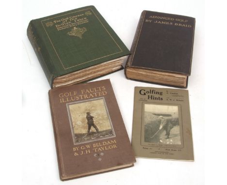 BERNARD DARWIN:  THE GOLF COURSES OF THE BRITISH ISLES, illustrated Harry Rountree, London, Duckworth & Co, [1910], 1st editi