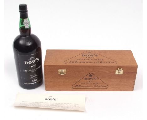 Dow s 1977 Vintage Port (bottled 1979) Millennium Selection Magnum, boxed with certificate  