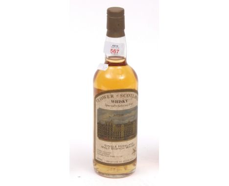 Flower of Scotland single Highland malt Scotch Whisky (Rutherglen) for Jenners 