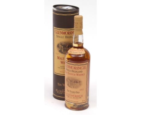 Glen Morangie single malt Scotch Whisky, 10 years old, 1ltr boxed  