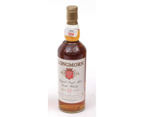 Longmorn Speyside single malt Scotch Whisky, 12 years old (Gordon & MacPhail), 70cl  