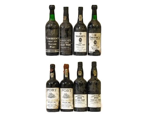Warre's 1970 Vintage Port (one bottle), Warre's 1985 Vintage Port (one bottle), Fonseca's 1970 Vintage Port (one bottle), Fon