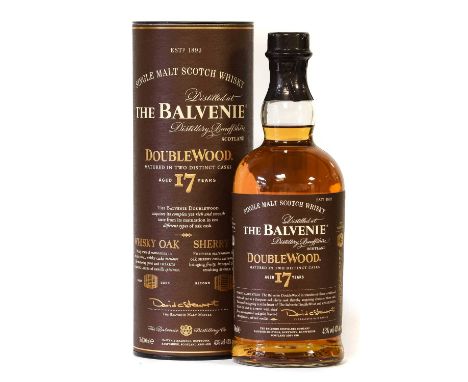 Balvenie Double Wood 17 Years Old Single Malt Scotch Whisky, 43% vol 70ml, in original cardboard tube (one bottle)