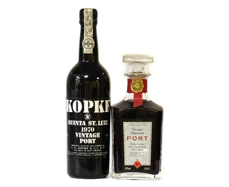 Kopke 1970 Vintage Port (one bottle), Vintage Character Port, for Marks &amp; Spencer (one bottle) (2)