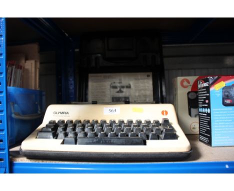 An Olympia portable typewriter 