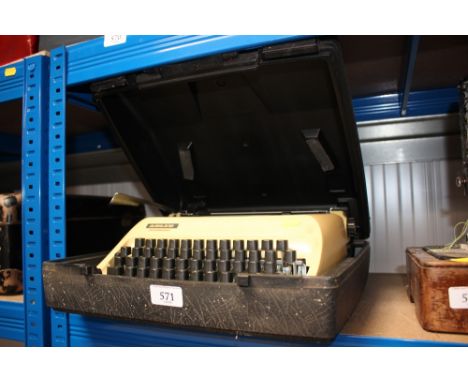 An Adler portable typewriter