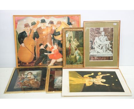 Fernando Botero (Columbian, 1932 - 2023), Dancing in Colombia, colour print, 72 x 89.5cm, Abstract School, Jugglers, etching,