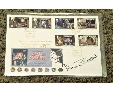 Alan Bean signed FDC 40th Anniversary Man On the Moon , Alan Bean Lunar Module pilot Apollo 12 First Artist to Walk on Anothe