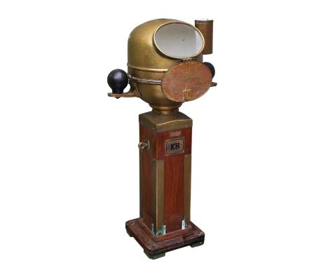 Kelvin & Hughes wooden and brass ships Binnacle compass