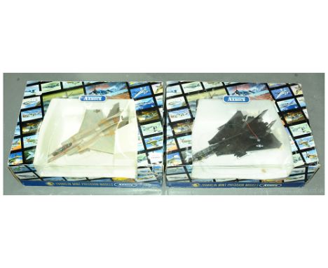 Franklin Mint Collection Armour, a boxed pair of 1:48 scale military aircraft comprising of B11E388 F15 Strike Eagle and one 