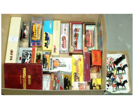 Corgi, EFE, Matchbox, Britains etc mixed group of items. To include Corgi 97911 Scammell Scarab "British Railways", Original 