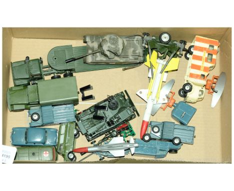 Corgi (Major &amp; Similar) an unboxed Military group to include AMX 30D Recovery Tank (complete with 3 Figures/plastic stand