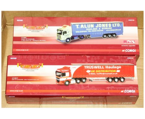 Corgi, A boxed pair of 1:50 Scale (Hauliers Of Renown) models to include CC13617 DAF CF Curtainside "John Truswell &amp; Sons