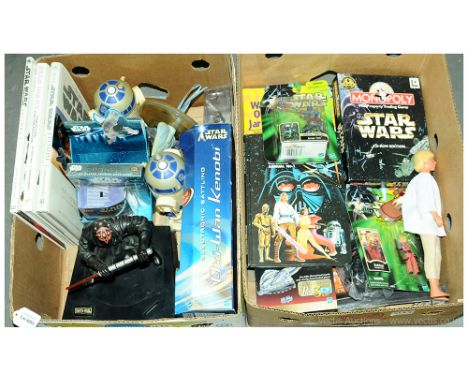 Star Wars vintage &amp; recent issue mixed group of items. To include Star Wars Annual No.1 1978, General Mills small scale L