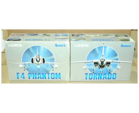 Collection Armour, a boxed pair of 1:48 scale military aircraft comprising of 98119 Tornado (Aeronautica Militare Italiana) &