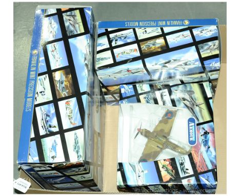 Franklin Mint Collection Armour, a boxed group of 1:48 scale military aircraft comprising of B11B576 Hurricane Mk.IIB Trop-UK