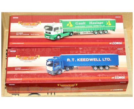 Corgi, A boxed pair of 1:50 Scale (Hauliers Of Renown) models to include CC13428 Man TGA Curtainside "Gault Haulage" &amp; Ma