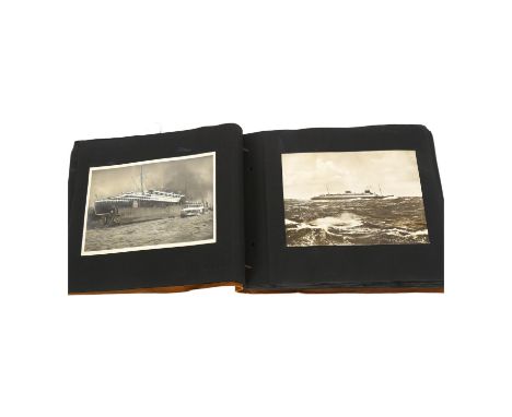 RMS Viceroy of India, a camera record of a holiday - a collection of black and white photographs, including a German North At