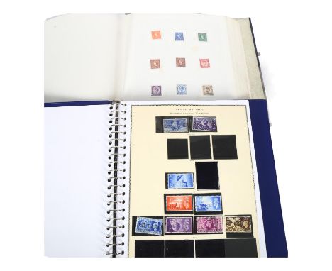 2 stamp albums UK, stock books and First Day Covers 