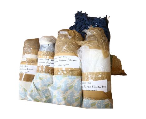 Charleston Farmhouse Charleston Leaf commissioned from Ariadne Fabric, approx 109m of the same print run, 4 rolls of original
