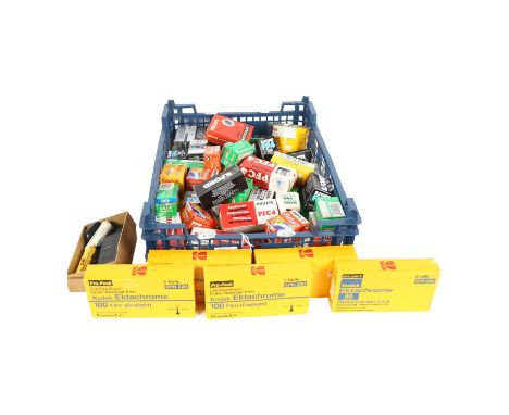 A quantity of Vintage and associated camera film, including Kodak Ektachrome 64 daylight professional film, and various other