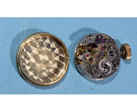 Bueche Girod, a lady's 9ct gold manual wrist watch c1960's, the tapered textured bracelet inset circular dial, 42.2g gross we