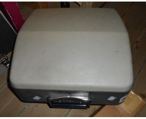 A vintage Adler Gabriele 25 portable typewriter in original hard shell case