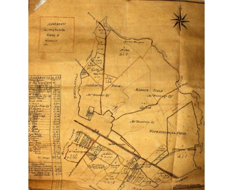 A very large collection of vellum indentures, 18th and 19th Century, relating to Sheepy in Leicestershire. The documents incl