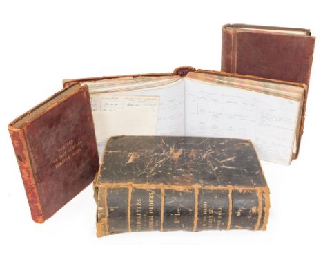 Burton-on-Trent / Staffordshire / Derbyshire / local history interest: Collection of four Victorian/Edwardian ledgers for Llo