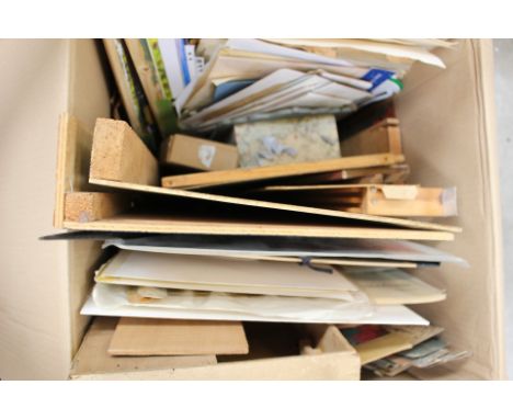 A large quantity of Toy Theatre props, stages, paper works, scenes, etc (one box) 
