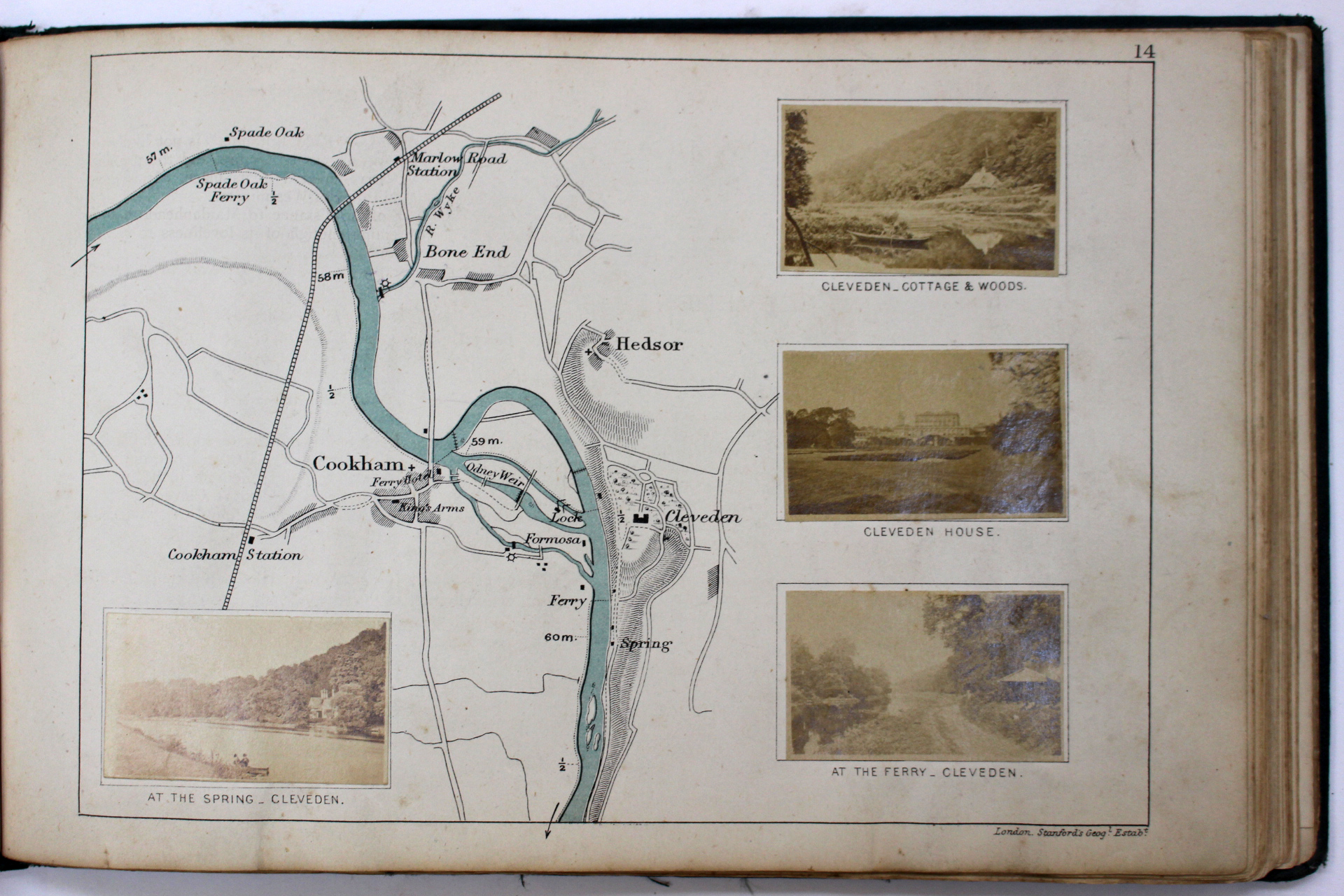 'A New Map of the River Thames from Oxford to London', by Henry W ...