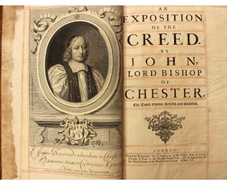 Theology / Church of England interest: 'An Exposition of the Creed', John, Bishop of Chester, tenth edition, London: Printed 