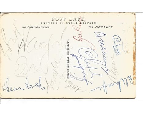 Vintage Cricket autographs 1950s in old album. Some early full teams on pages some a little scruffy. Includes Lancashire sign