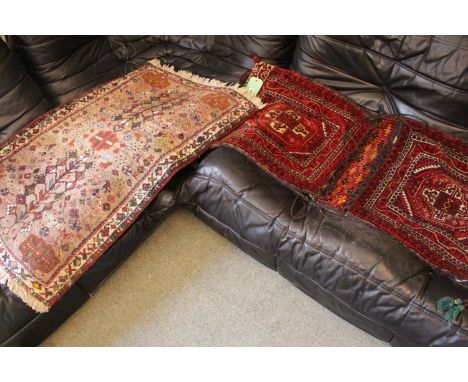 Red Carpet Saddle bag and a small rug 