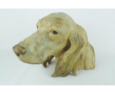 Lladro 'Setter's Head', Gres Finish, Sculptor: Juan Huerta. Model 01012045, Introduced in 1971 and Retired in 1981. 19cm in h