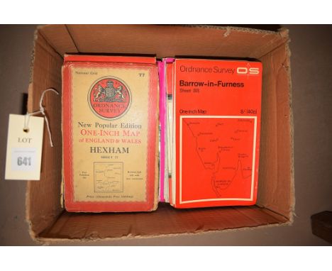 Ordnance Survey maps, to include: Hexham; Durham; Aberdeen; Carlisle; and others.