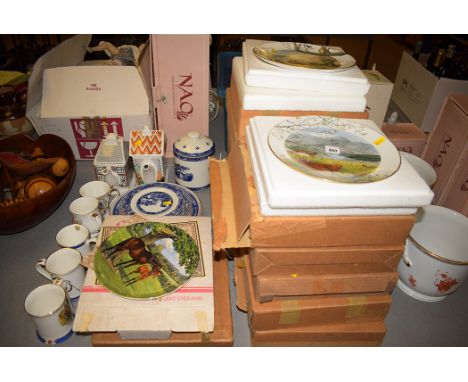 Collectors' plates, to include: Royal Worcester 'September On The Moors'; 'A Country Church In March'; 'The English Thoroughb